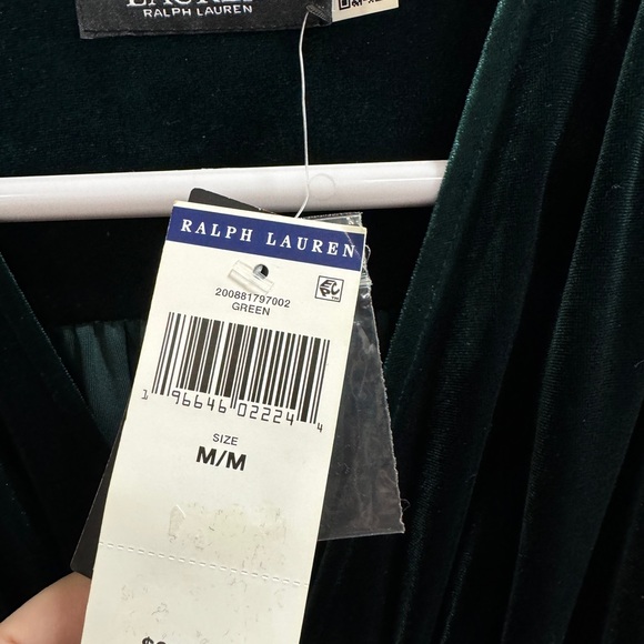 Lauren Ralph Lauren Women's Puffed Sleeve Velvet Dress sizeM NWT - Picture 4 of 7